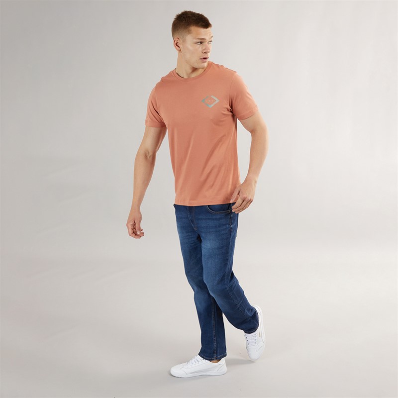 Smith And Jones Mens Nezzy Straight Fit Jeans Stone Wash