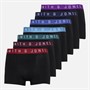 Smith And Jones Mens Haxters Seven Pack Boxers Black Black X7