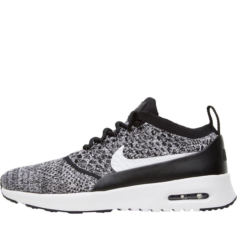 nike air max thea flyknit women's black