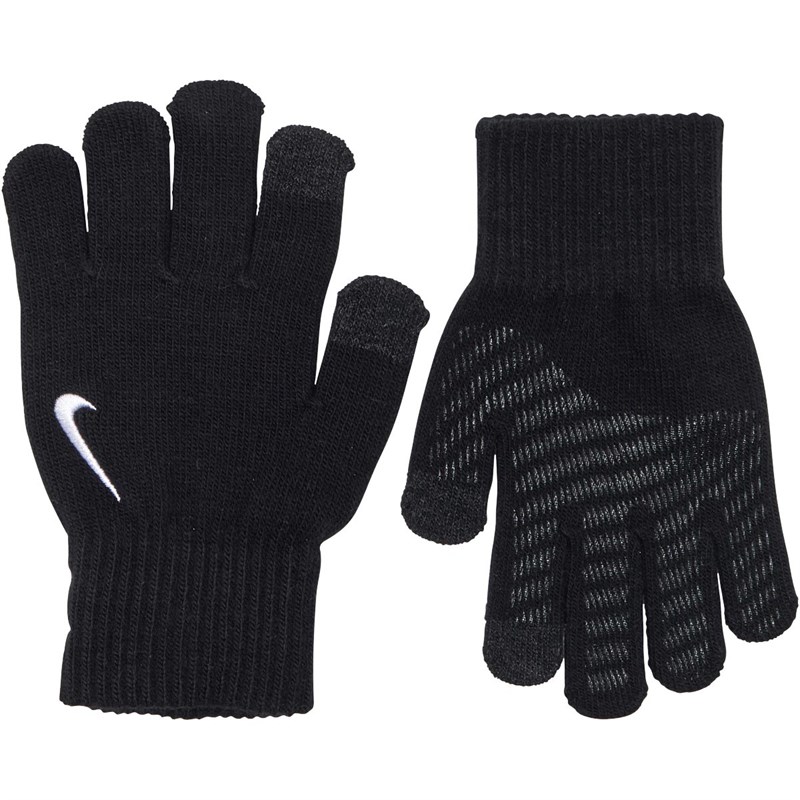 Buy Nike Junior Knitted Tech And Grip Gloves Black/Black/White