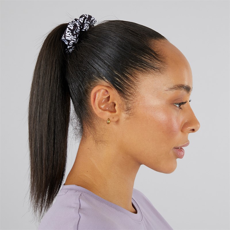 Nike Womens Just Do It Gathered Hair Ties Two Pack White/Black/Black