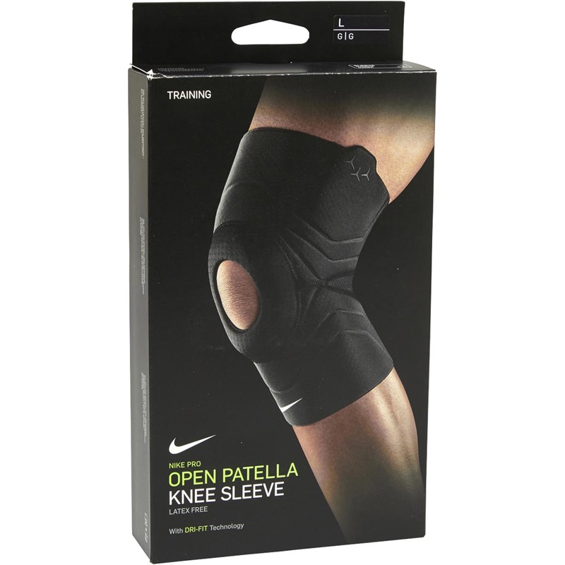 Nike Unisex Pro Open Patella Knee 3.0 Spiersteun Zwart
