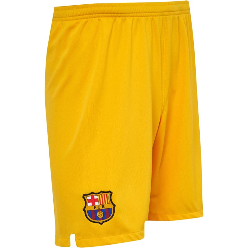 Buy Nike Mens FCB Barcelona Away Shorts Bright Yellow/Deep Royal Blue