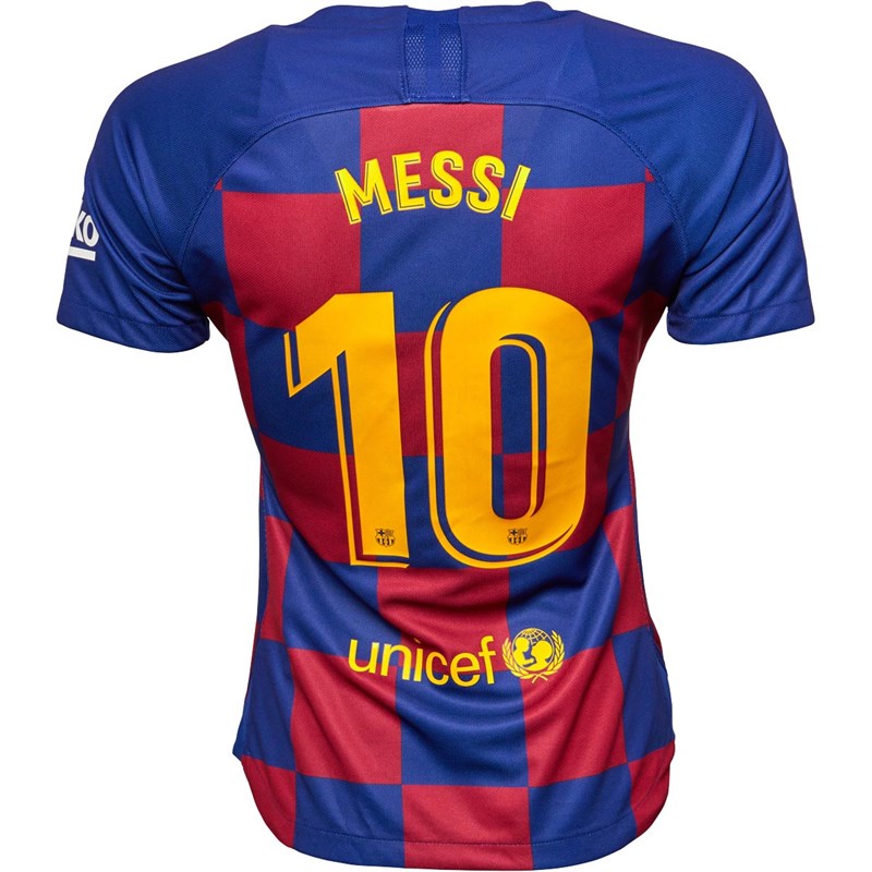 Buy Nike Womens FC Barcelona Messi 10 La Liga Home Jersey Varsity Maize ...