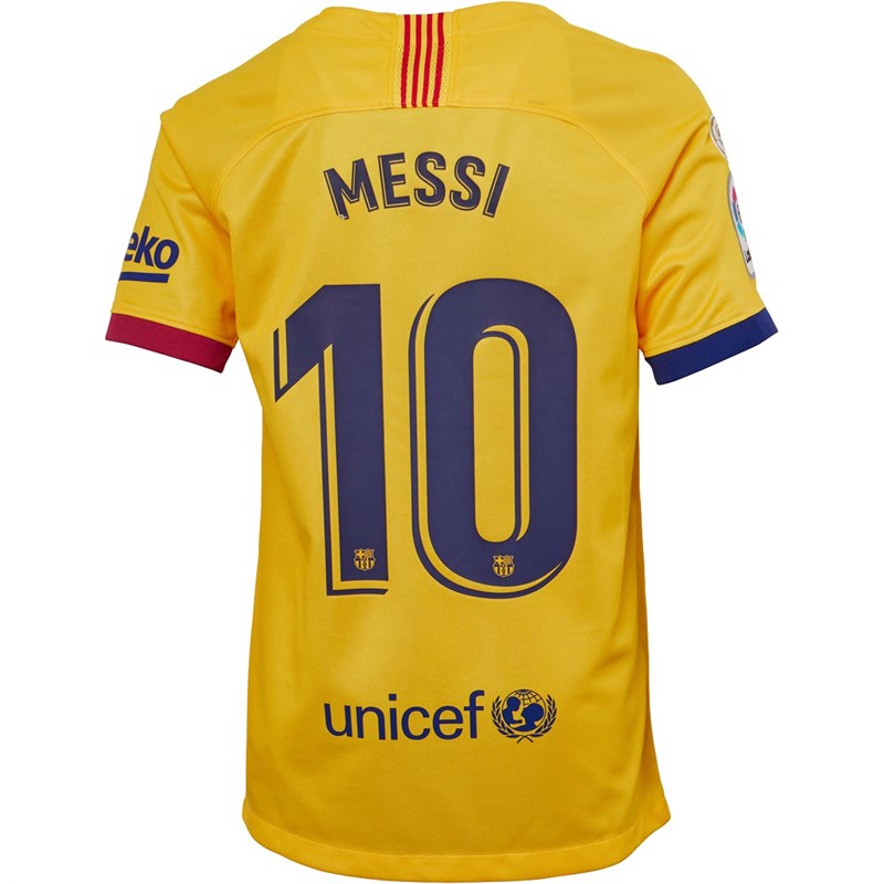 Buy Nike Junior Boys FCB Barcelona Messi 10 La Liga Away Jersey Varsity ...