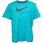 Nike Haut d'Entraînement à Manches Courtes FCB Barcelona Swoosh Barca Dry Champions League Homme Turquoise