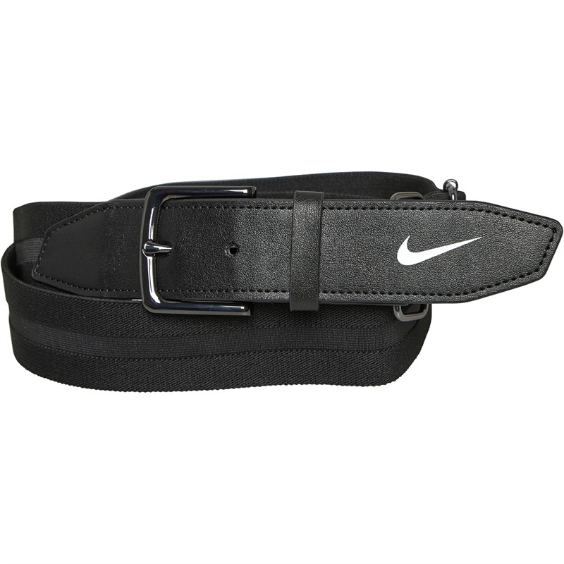 Nike Mens Adjustable Golf Belt 3.0 Black/White
