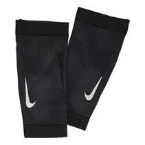 Nike Zoned Knit Support Calf Sleeves Black/Dark Smoke Grey/Silver