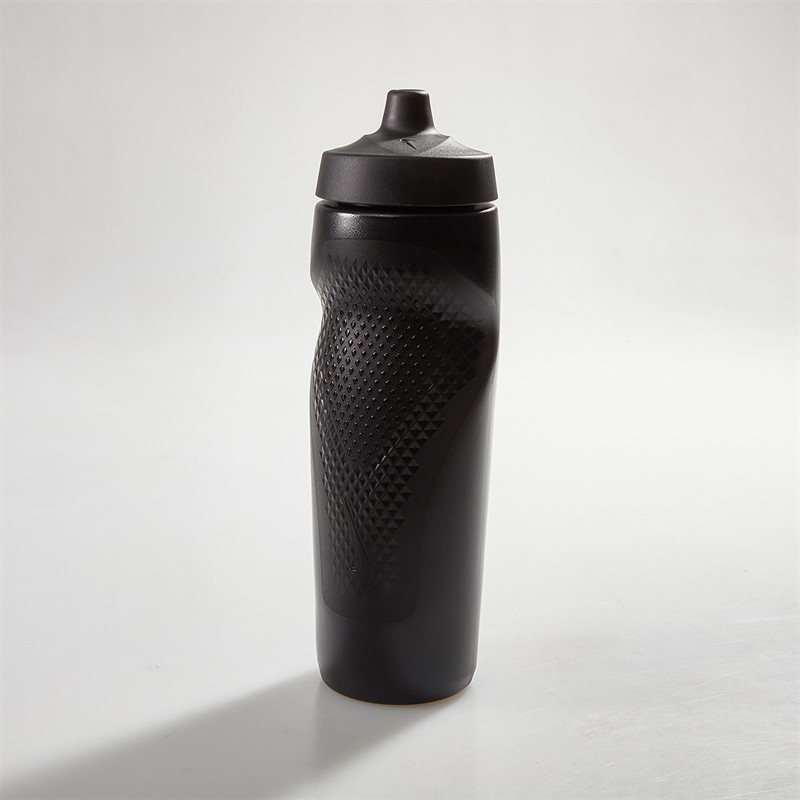 Nike Unisex Refuel Grip Water Bottle 24oz Black/Black/White