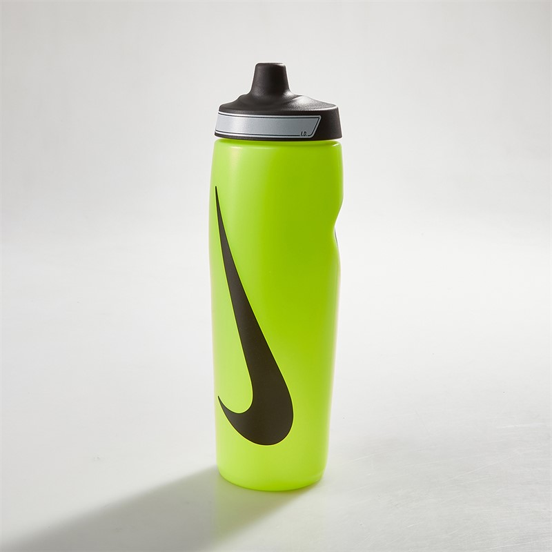 Nike Unisex Refuel Grip Water Bottle 24oz Volt/Black/Black
