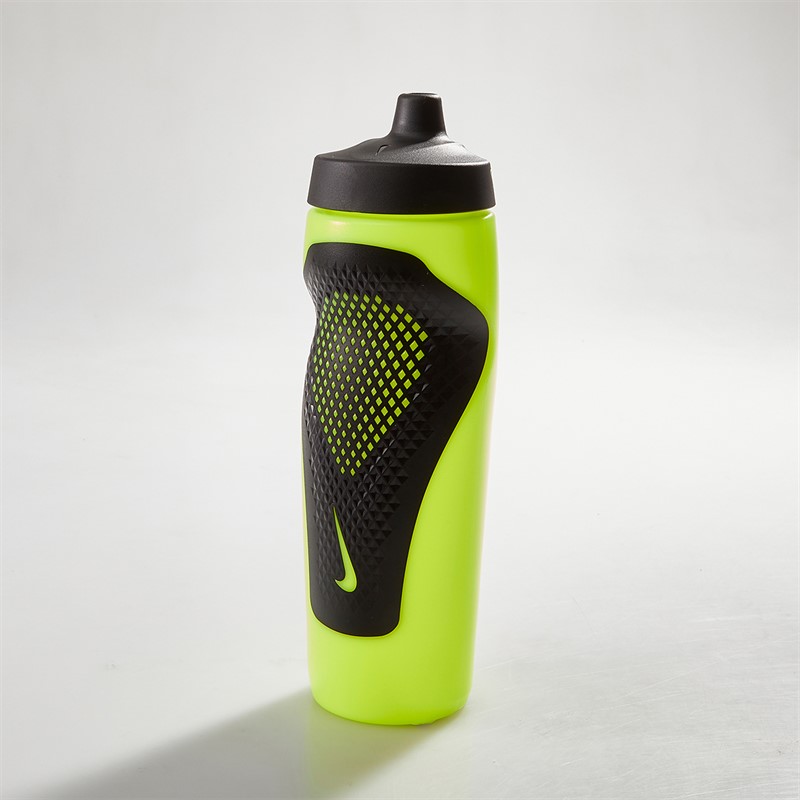 Nike Unisex Refuel Grip Water Bottle 24oz Volt/Black/Black