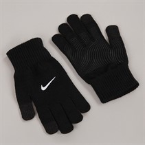 Nike Mens Knitted Tech And Grip Gloves 3.0 Black/White