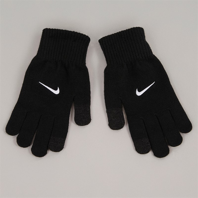 Nike Mens Knitted Tech And Grip Gloves 3.0 Black/White