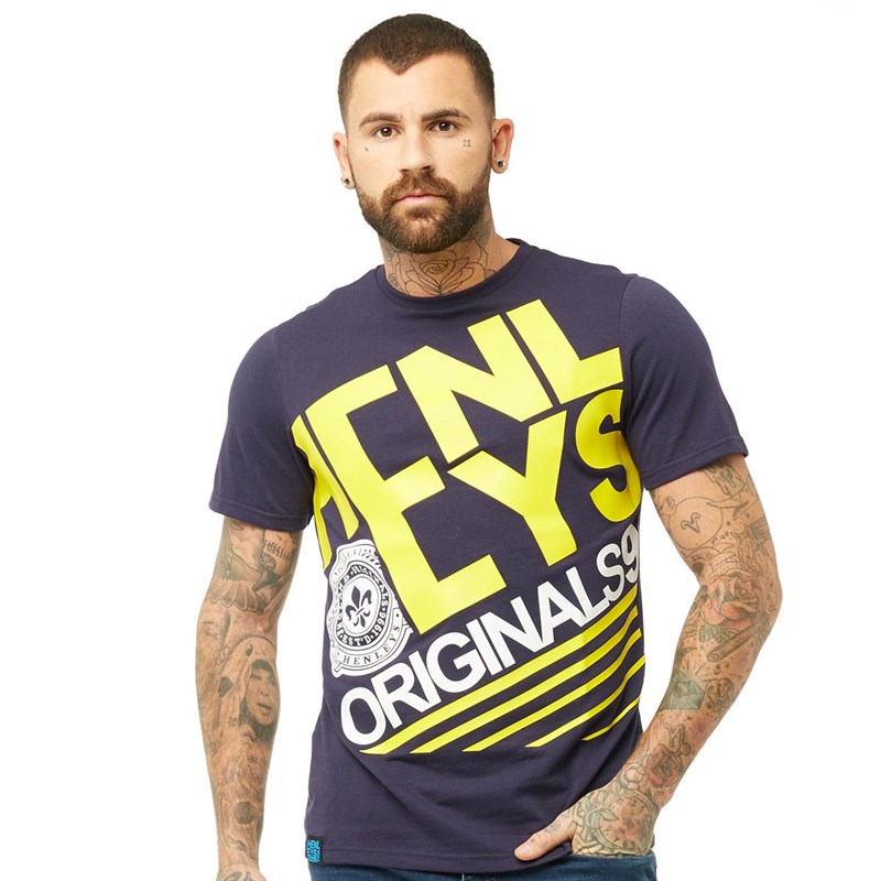Buy Henleys Mens The Edge TShirt Navy