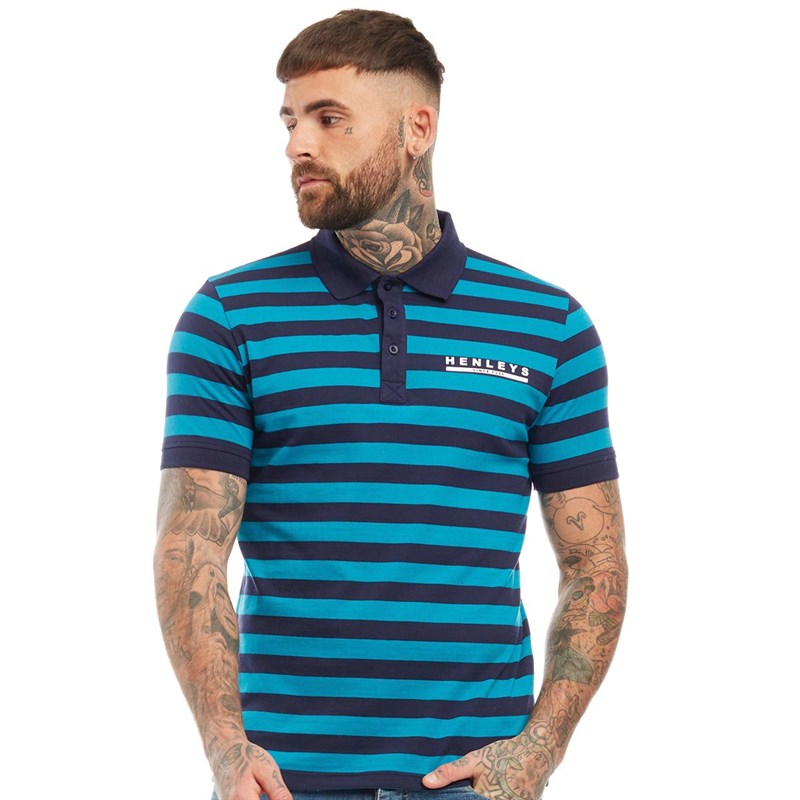Buy Henleys Mens Concise Polo Enamel Blue