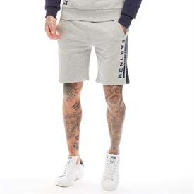 Henleys Heren Lambeth Jersey Shorts Gemeleerd Lichtgrijs henleys kopen in de aanbieding