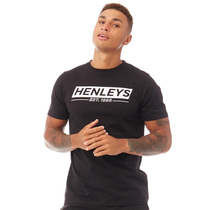 Buy Henleys Mens Kingsway TShirt Black