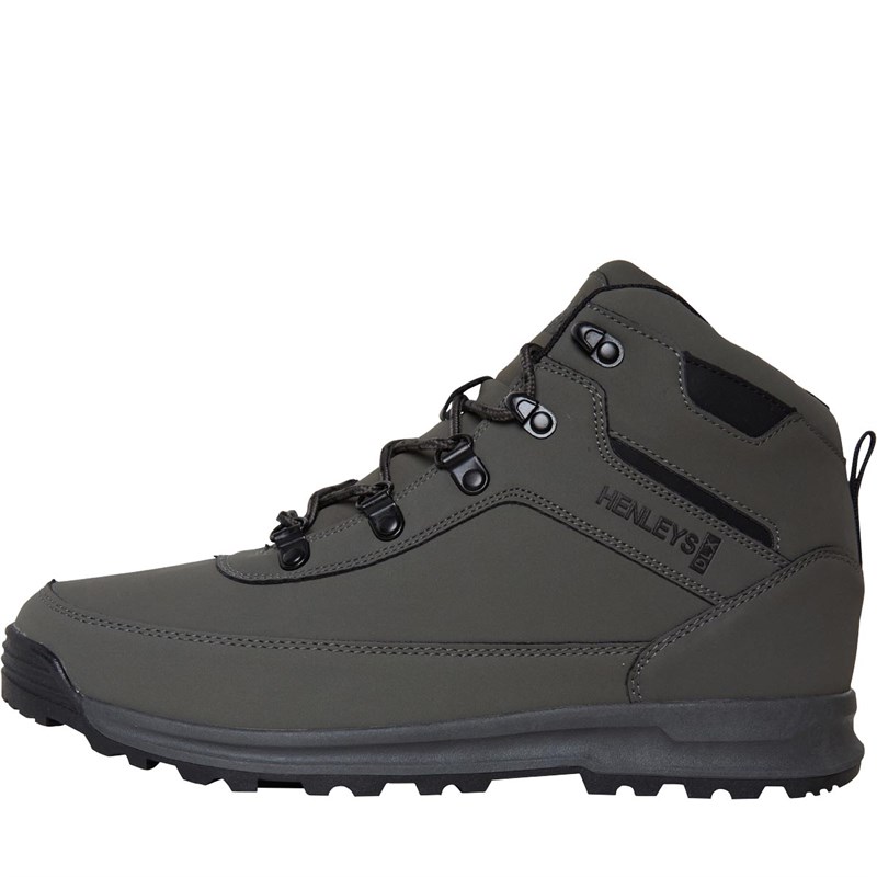 Buy Henleys Mens Travis Boots Charcoal