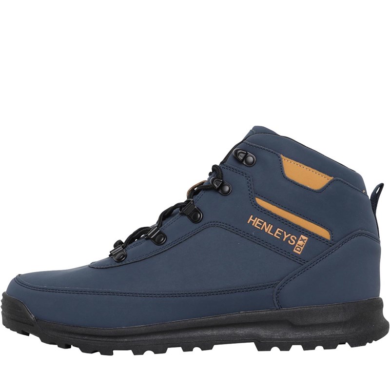 Henleys Mens Travis Boots Navy