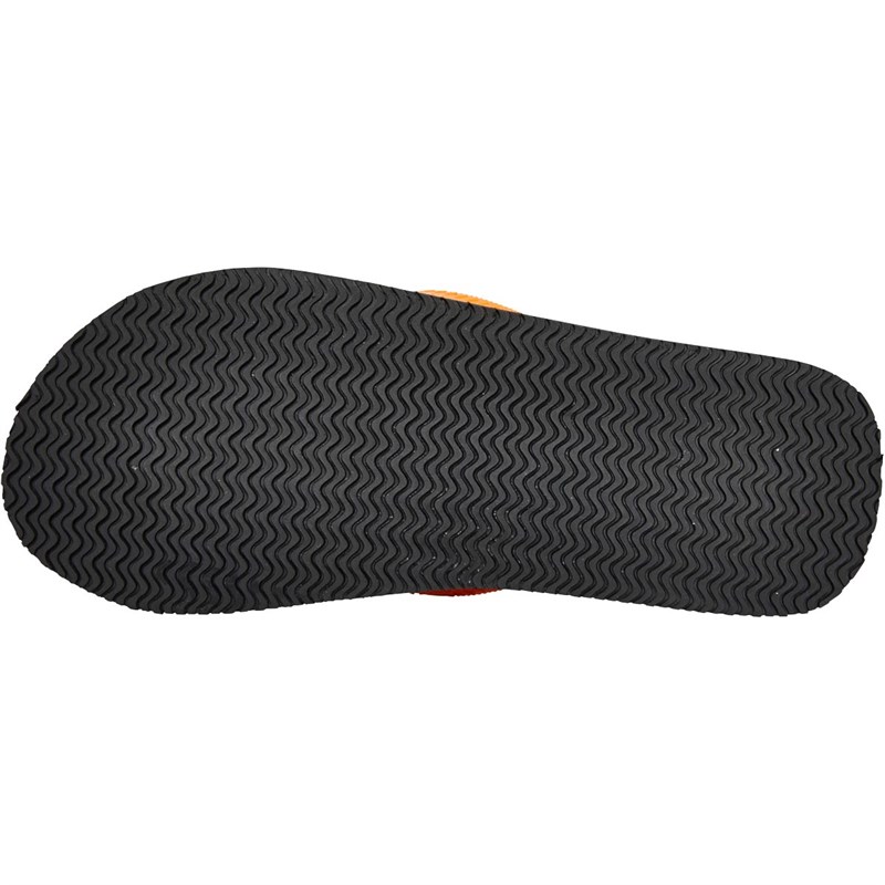 Henleys Mens Ake Flip Flops Orange