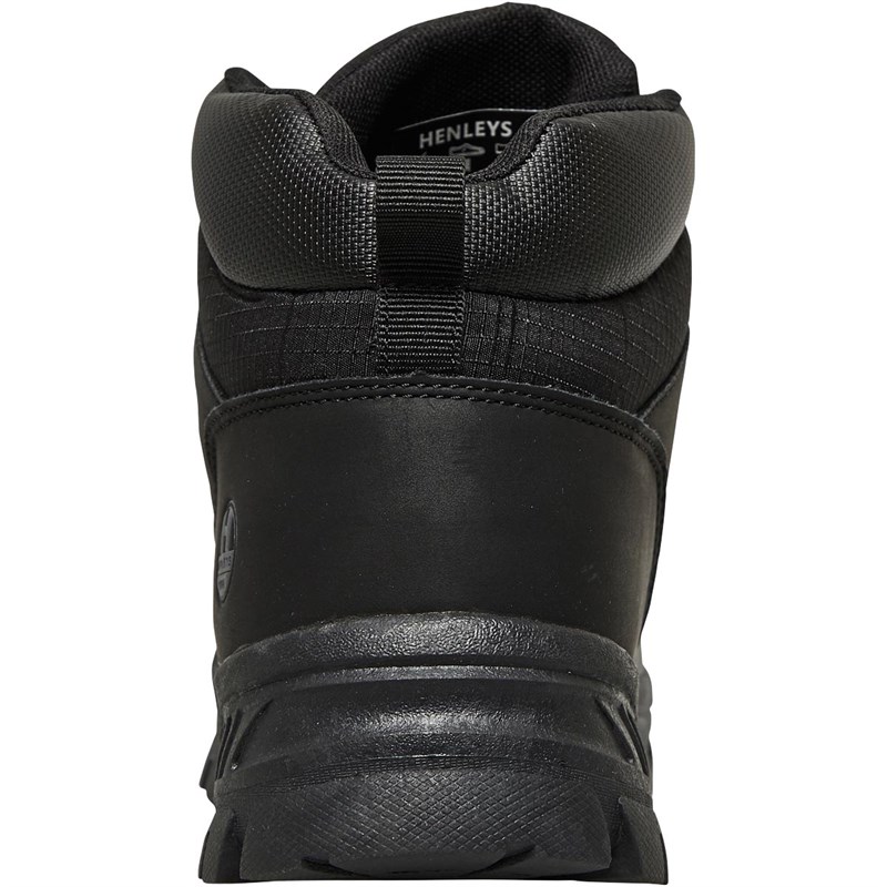 Henleys Mens Cavern Boots Black