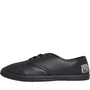 Henleys Mens Bevan PU Pumps Black Mono