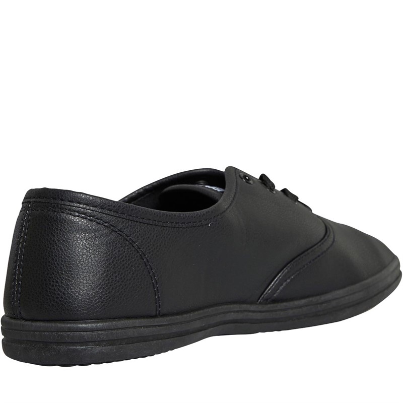 Henleys Mens Bevan PU Pumps Black Mono