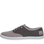 Henleys Mens Bevan Canvas Pumps Charcoal/Grey