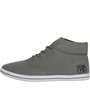 Henleys Mens Bevan High Canvas Pumps Grey