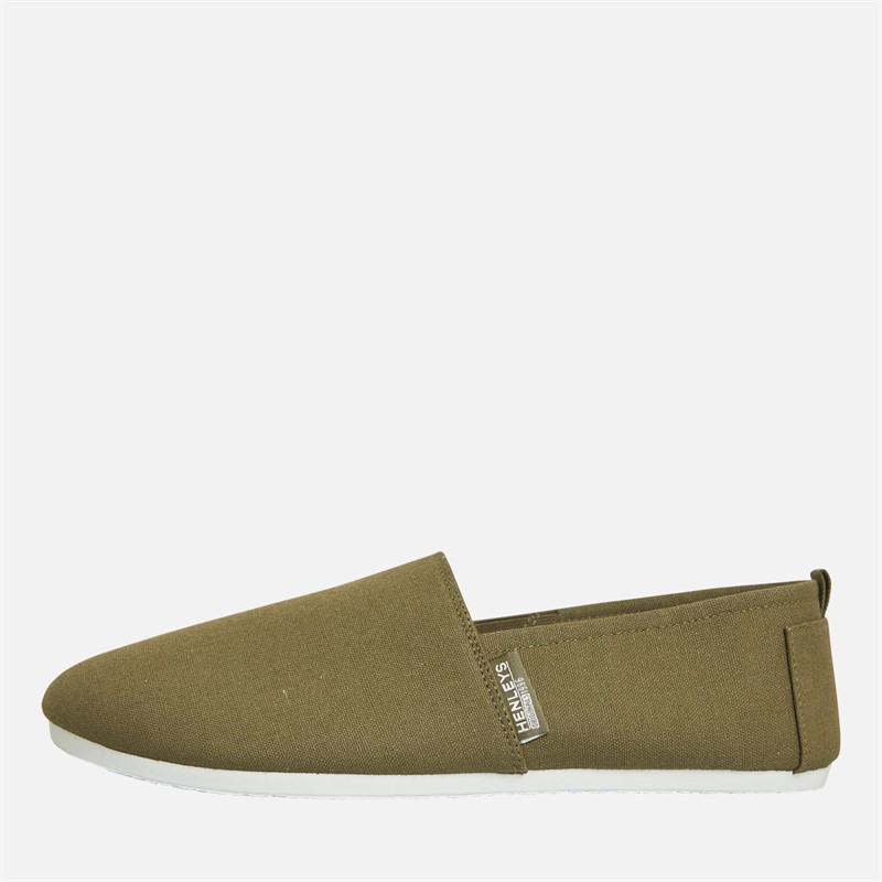 Henleys Mens Wright Espadrilles Khaki