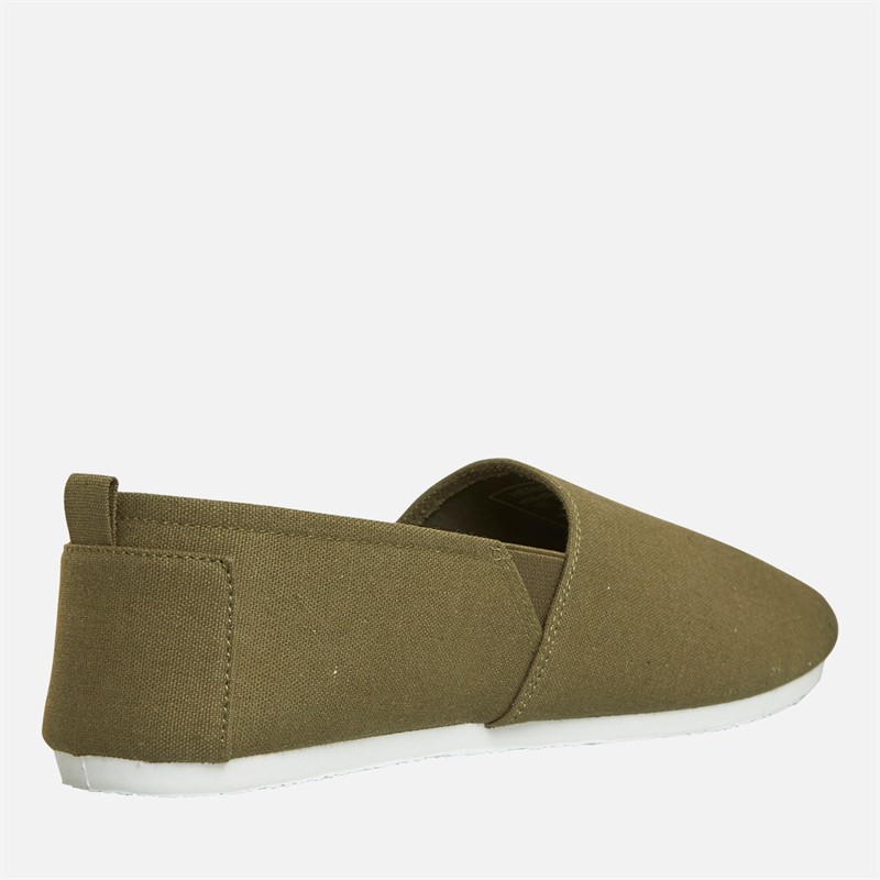 Henleys Mens Wright Espadrilles Khaki