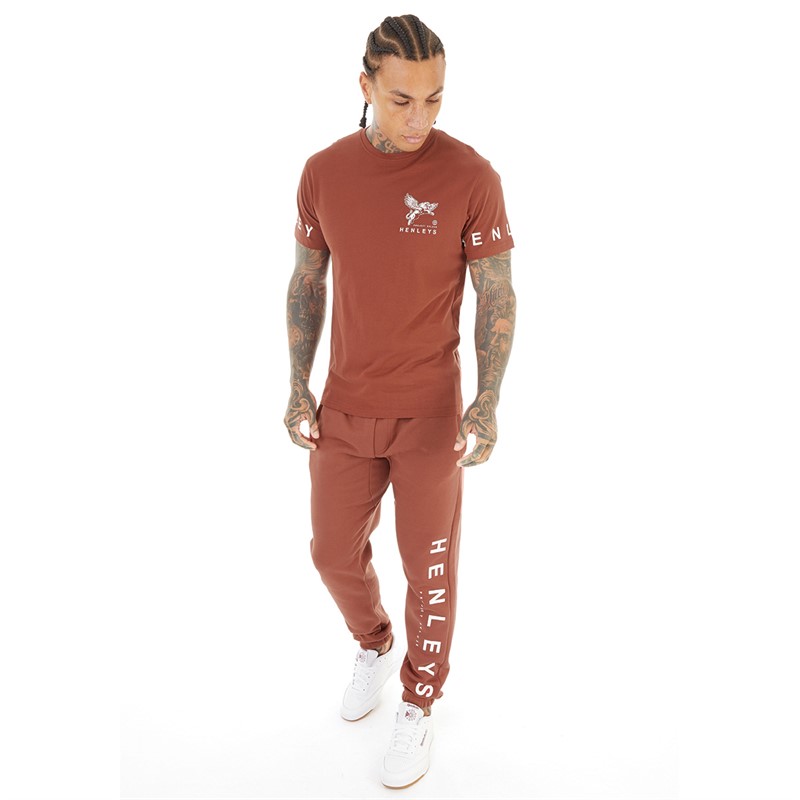 Henleys Mens Henflare T-Shirt Deep Red