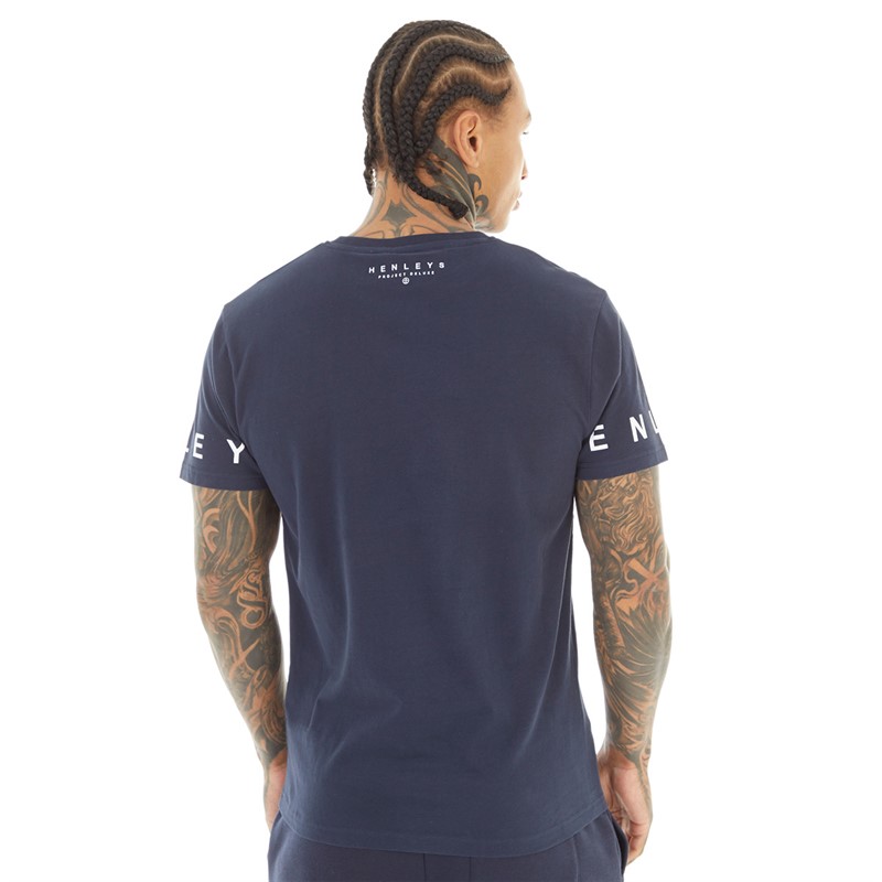 Henleys Mens Henflare T-Shirt Navy