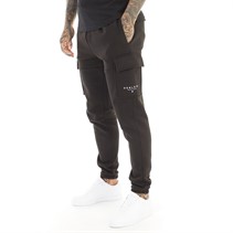 Henleys Mens Moorehen Cargo Joggers Black