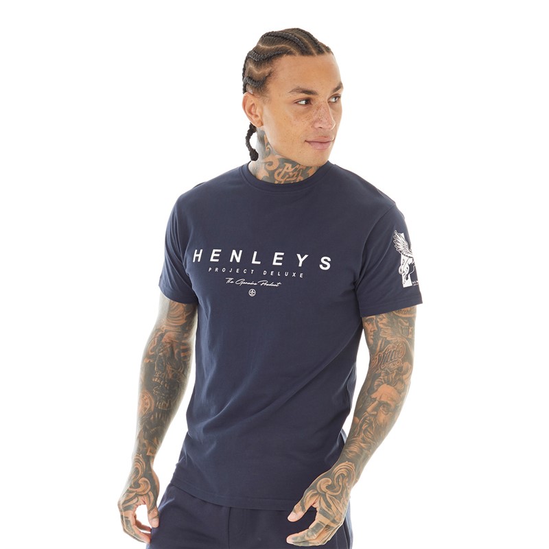 Henleys Mens Hentyme T-Shirt Navy