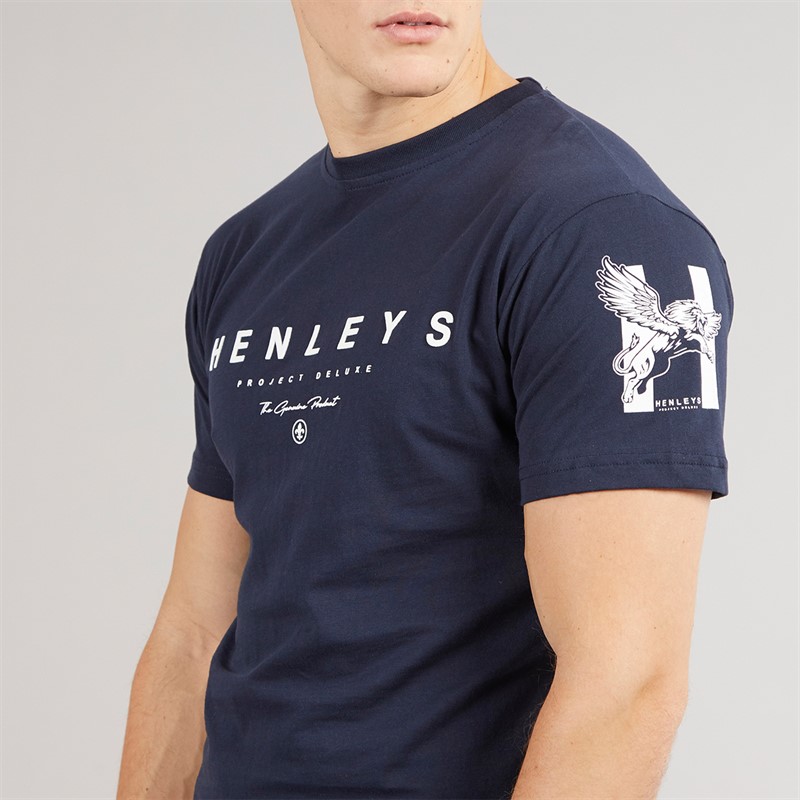 Henleys Mens Hentyme T-Shirt Navy