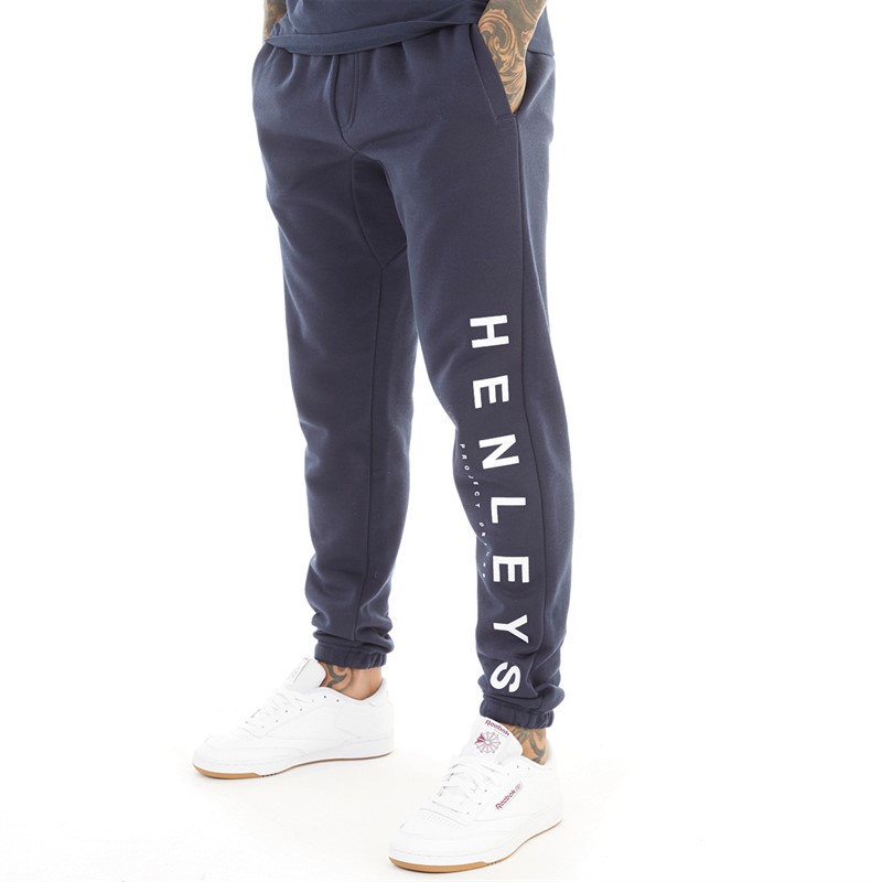 Henleys Mens Classhen Joggers Navy