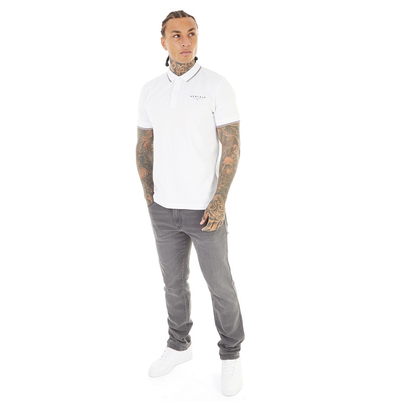 Henleys Mens Kilhen Polo Shirt White