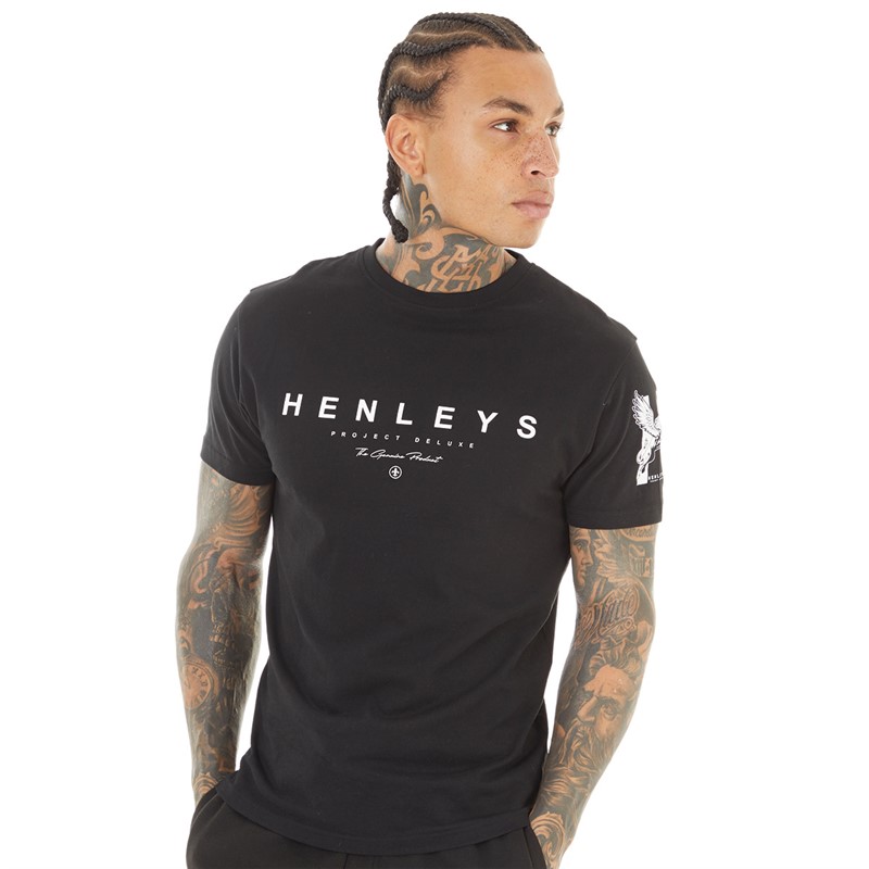 Henleys Mens Hentyme T-Shirt Black