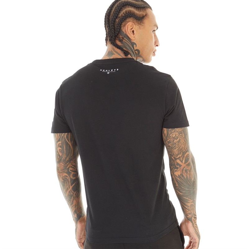 Henleys Mens Hentyme T-Shirt Black