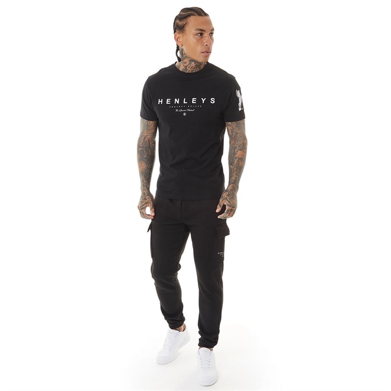 Henleys Mens Hentyme T-Shirt Black