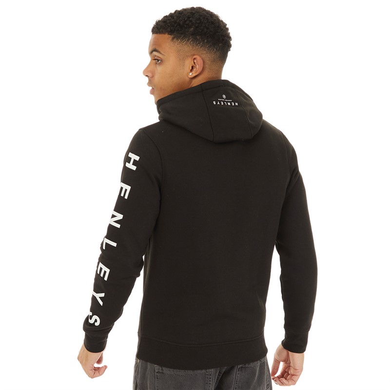 Henleys Mens Kilhen Hoodie Black