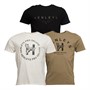 Henleys Mens Hentree Three Pack T-Shirts Black/Olive/White
