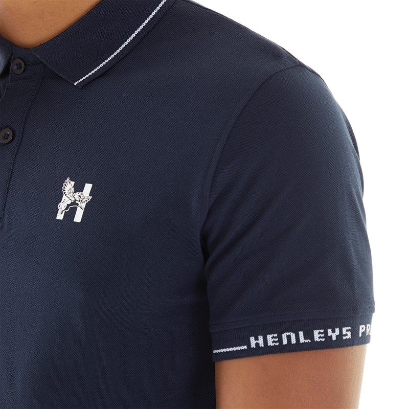 Henleys Mens Hentyme Polo Navy