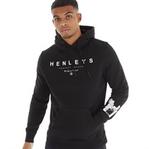 Henleys Mens Hentyme Hoodie Black