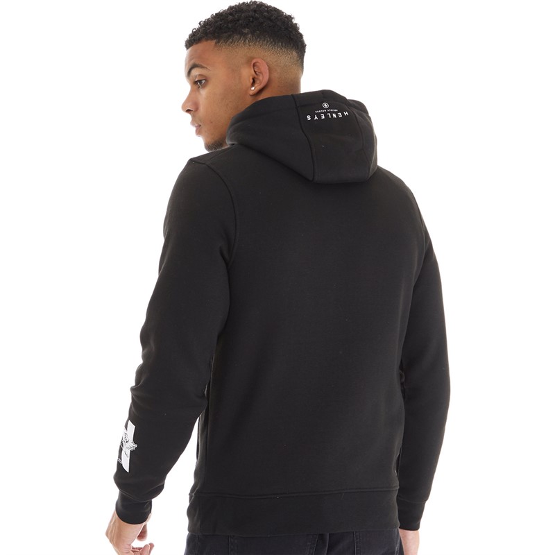 Henleys Mens Hentyme Hoodie Black