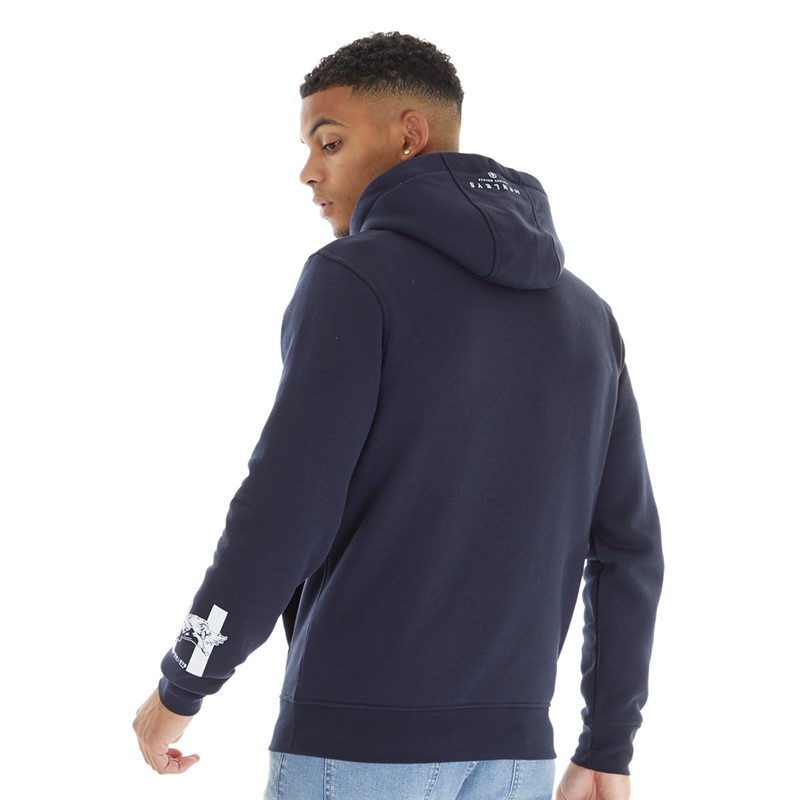 Henleys Mens Hentyme Hoodie Navy