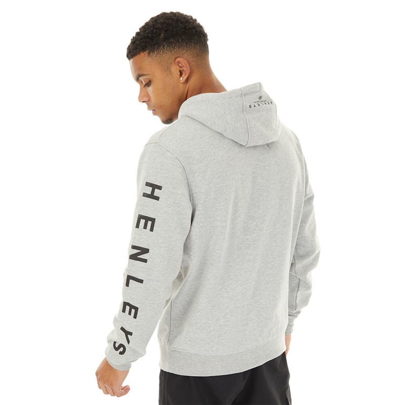 Henleys Mens Kilhen Hoodie Grey Marl