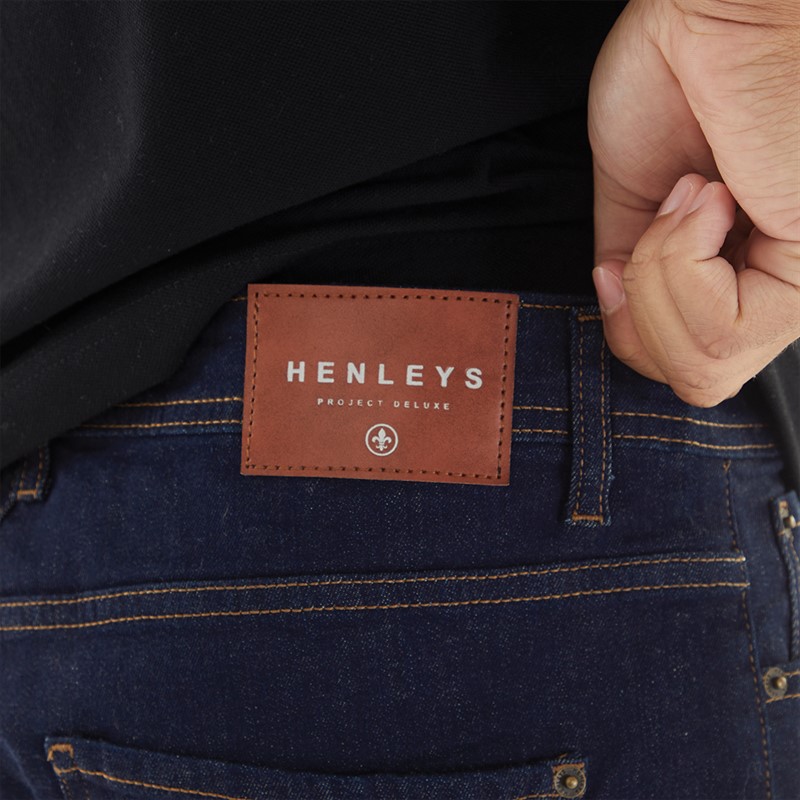 Henleys Mens Breeze Straight Fit Jeans Raw