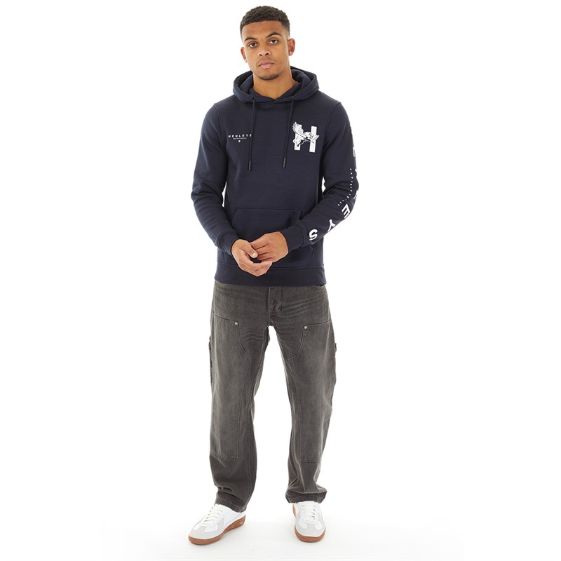 Henleys Mens Kilhen Hoodie Navy